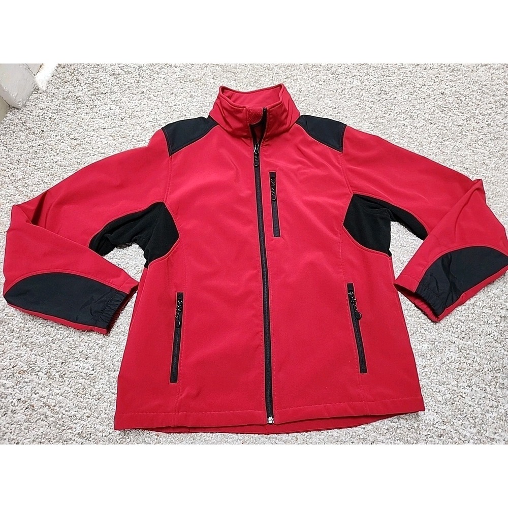 Black Diamond Softshell Jacket Red Black‎ Full Zip Size Large